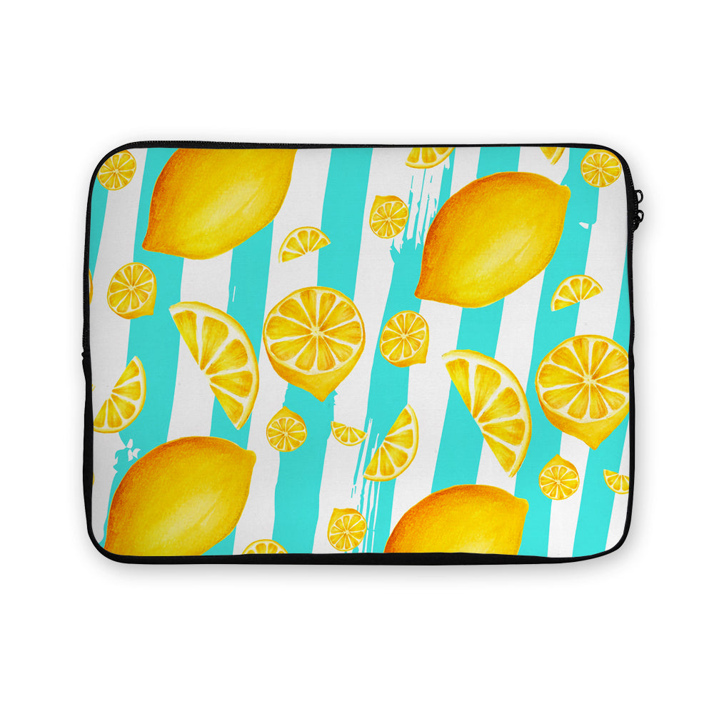 Lemon Fruit Slice Pattern Laptop Sleeve Protective Cover