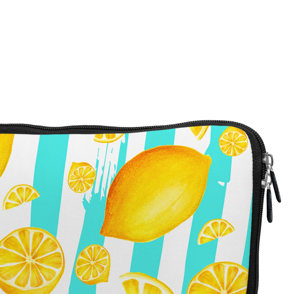 Lemon Fruit Slice Pattern Laptop Sleeve Protective Cover