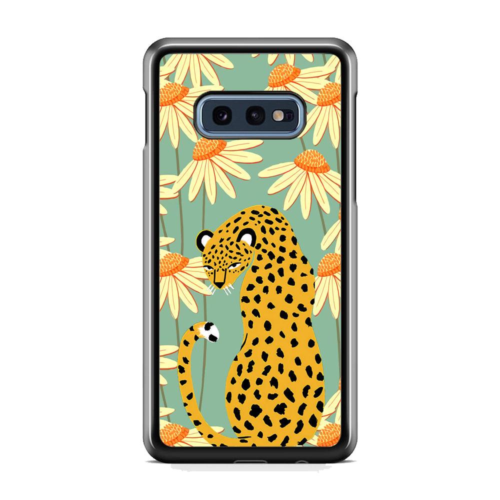 Leopard Flower Umbrella Samsung Galaxy S10E Case-3D Case-Oxvistore