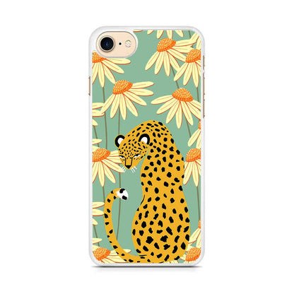 Leopard Flower Umbrella iPhone 8 Case-Oxvistore