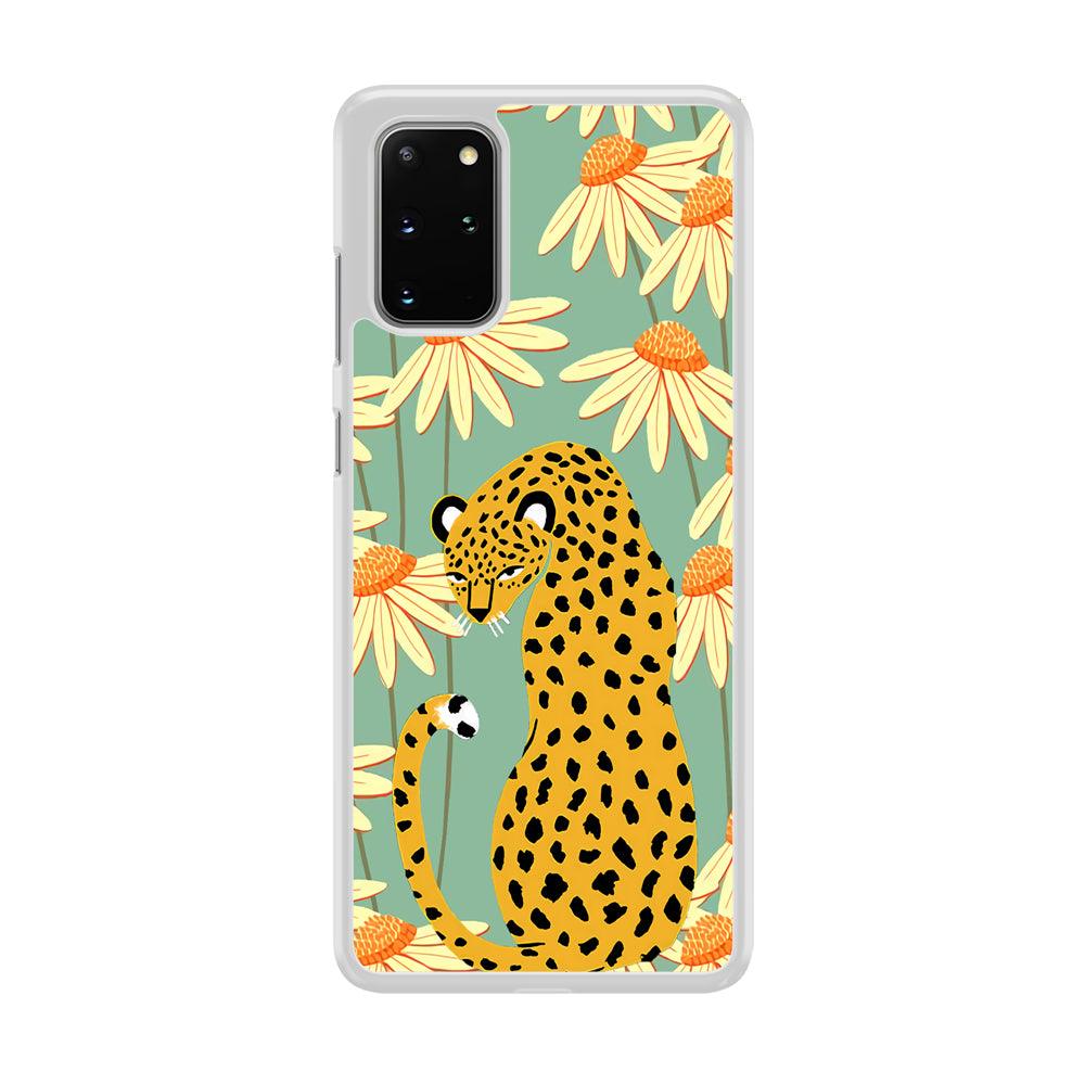 Leopard Flower Umbrella Samsung Galaxy S20 Plus Case-Oxvistore