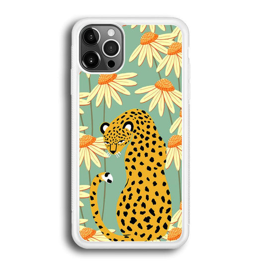 Leopard Flower Umbrella iPhone 12 Pro Case-Oxvistore