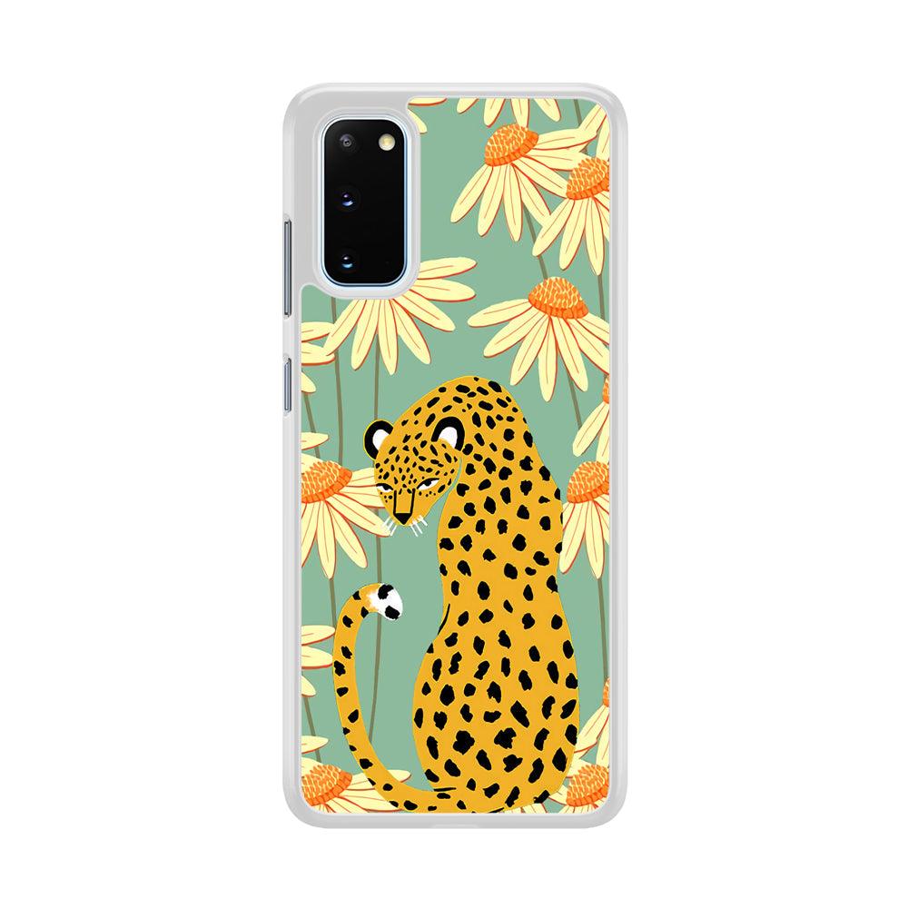 Leopard Flower Umbrella Samsung Galaxy S20 Case-Oxvistore