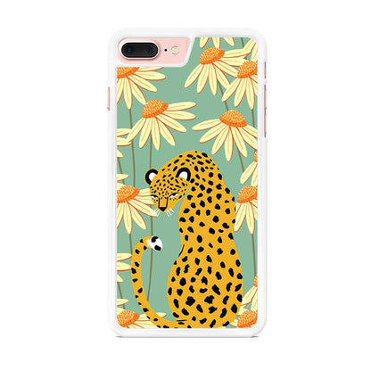 Leopard Flower Umbrella iPhone 7 Plus Case-Oxvistore