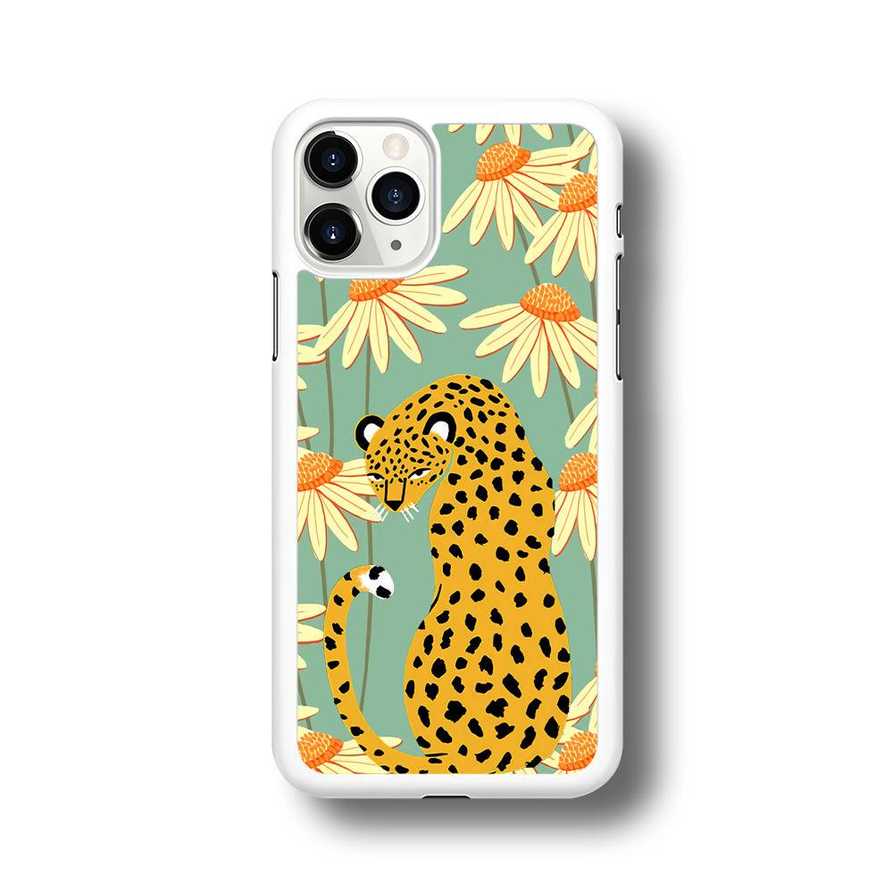 Leopard Flower Umbrella iPhone 11 Pro Max Case-Oxvistore