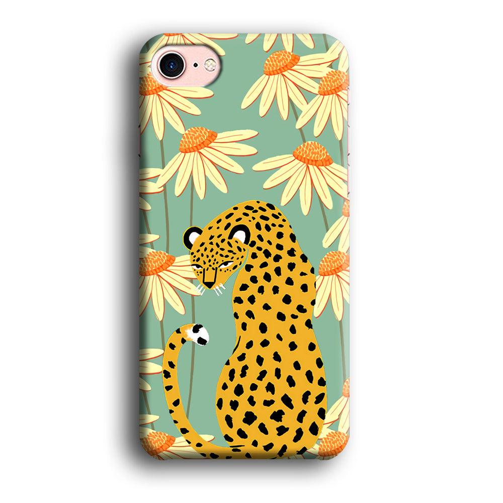 Leopard Flower Umbrella iPhone 8 Case-Oxvistore