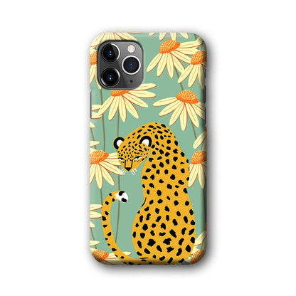 Leopard Flower Umbrella iPhone 11 Pro Max Case-Oxvistore