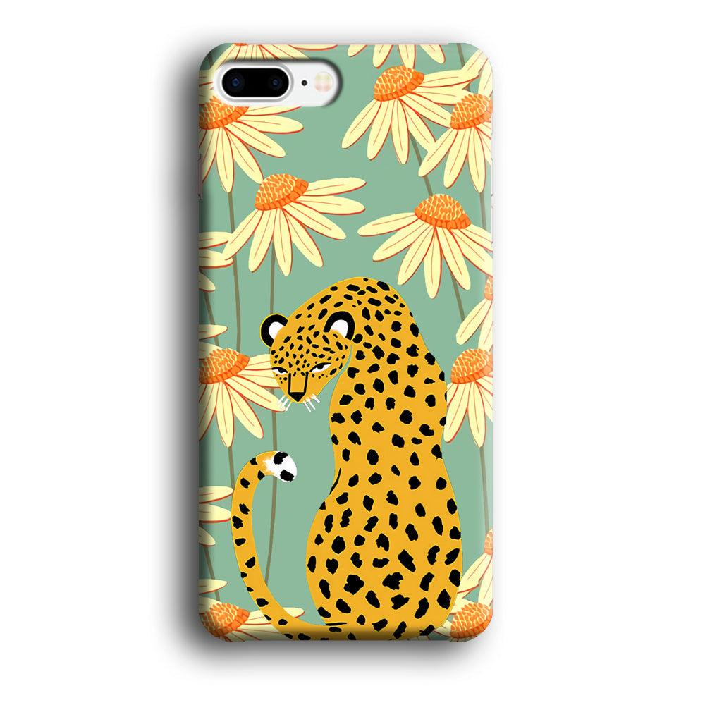 Leopard Flower Umbrella iPhone 7 Plus Case-Oxvistore