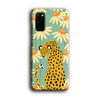 Leopard Flower Umbrella Samsung Galaxy S20 Case-Oxvistore