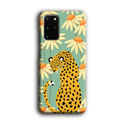 Leopard Flower Umbrella Samsung Galaxy S20 Plus Case-Oxvistore