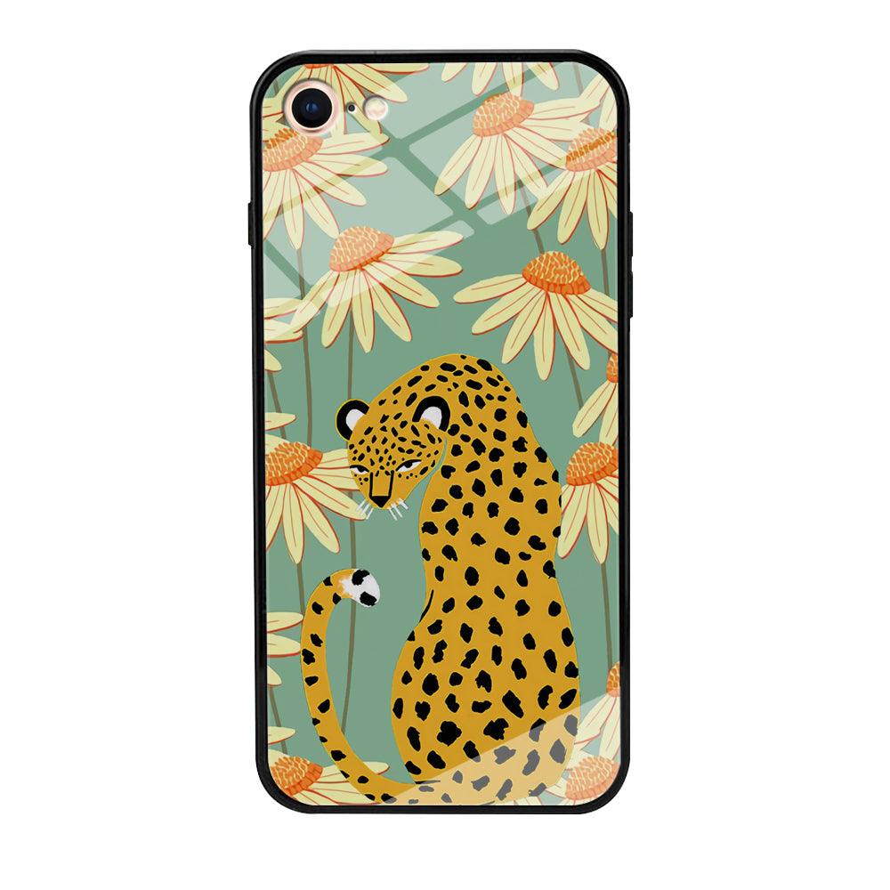 Leopard Flower Umbrella iPhone 8 Case-Oxvistore