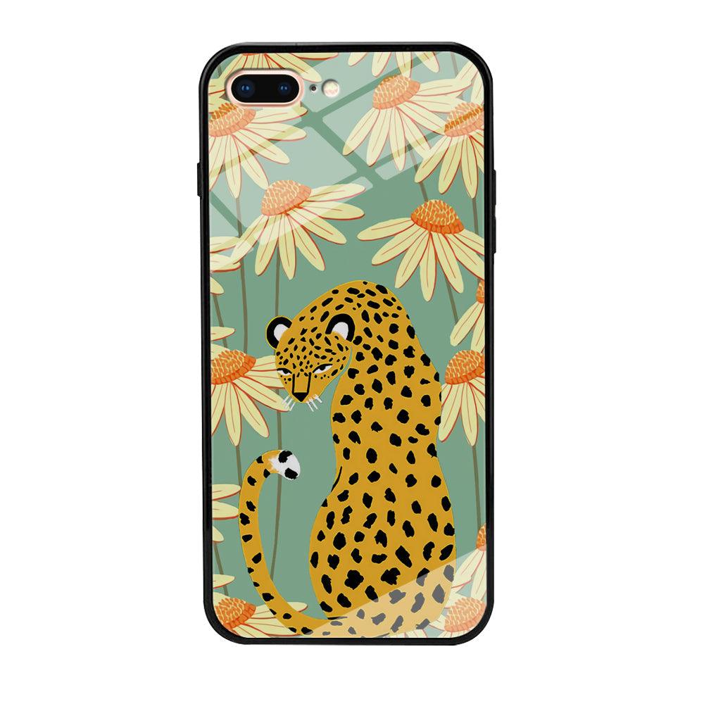 Leopard Flower Umbrella iPhone 7 Plus Case-Oxvistore