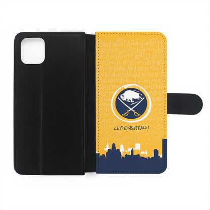 Lets Go Buffalo Sabres Flip Wallet Phone Case