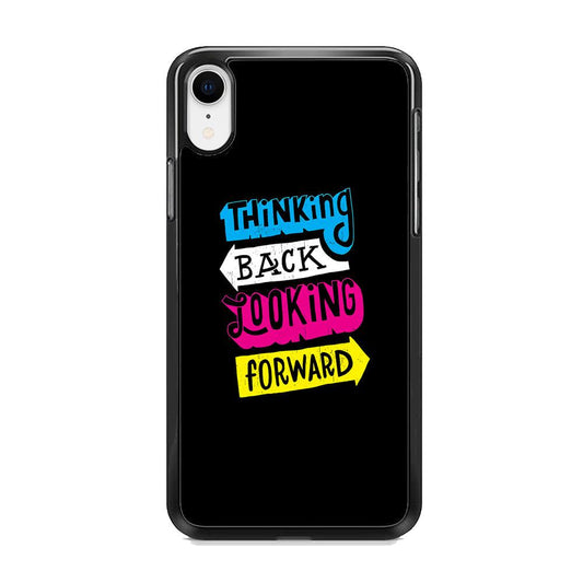 Life Impulse -Thinking Forward- iPhone XR Case-Rubber White (2D Case)-Oxvistore