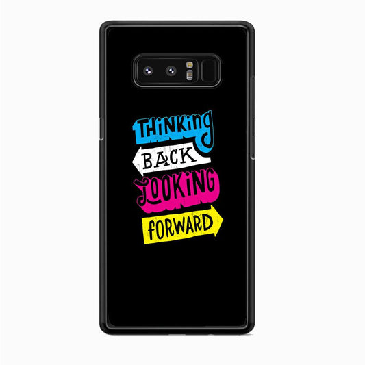 Life Impulse -Thinking Forward- Samsung Galaxy Note 8 Case-Rubber Black (2D Case)-Oxvistore