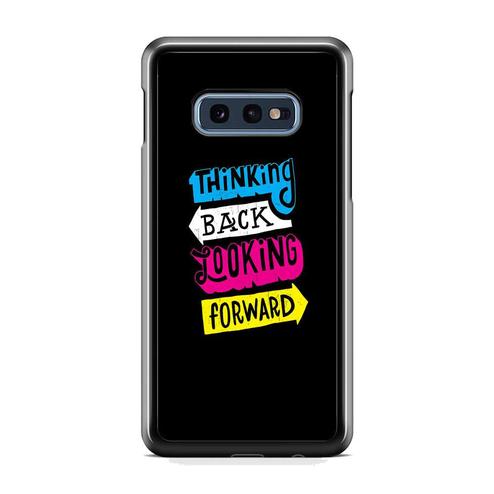 Life Impulse -Thinking Forward- Samsung Galaxy S10E Case-Rubber Black (2D Case)-Oxvistore