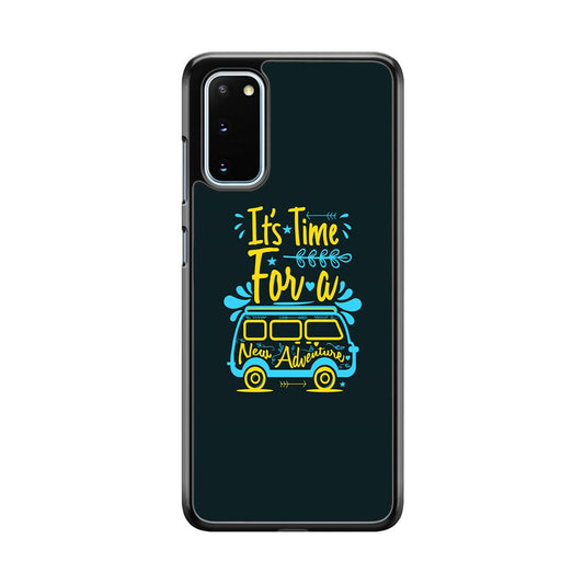 Life Impulse -Time for Adventure- Samsung Galaxy S20 Case-Rubber Black (2D Case)-Oxvistore