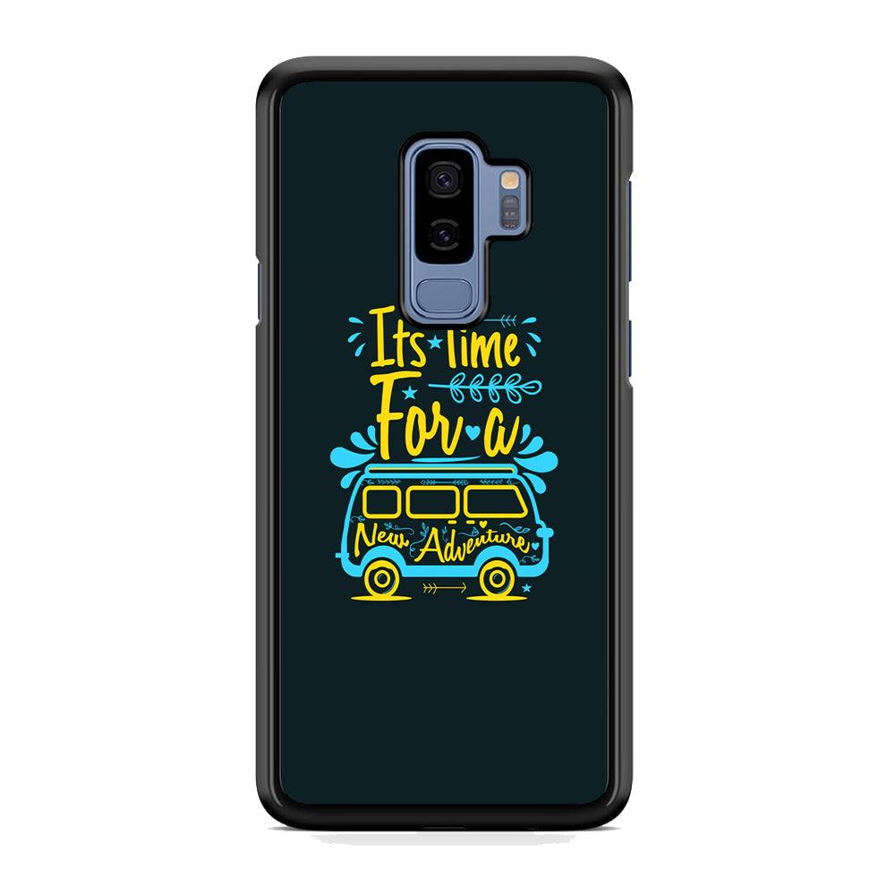 Life Impulse -Time for Adventure- Samsung Galaxy S9 Plus Case-Rubber Black (2D Case)-Oxvistore