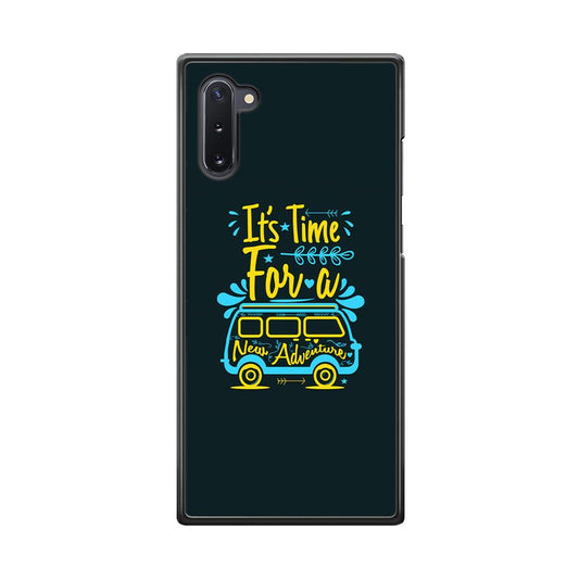 Life Impulse -Time for Adventure- Samsung Galaxy Note 10 Case-Rubber Black (2D Case)-Oxvistore