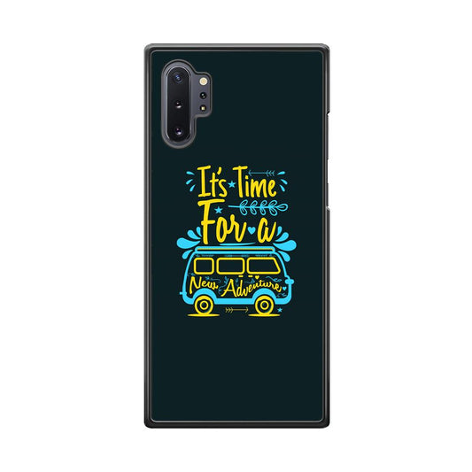 Life Impulse -Time for Adventure- Samsung Galaxy Note 10 Plus Case-Rubber Black (2D Case)-Oxvistore