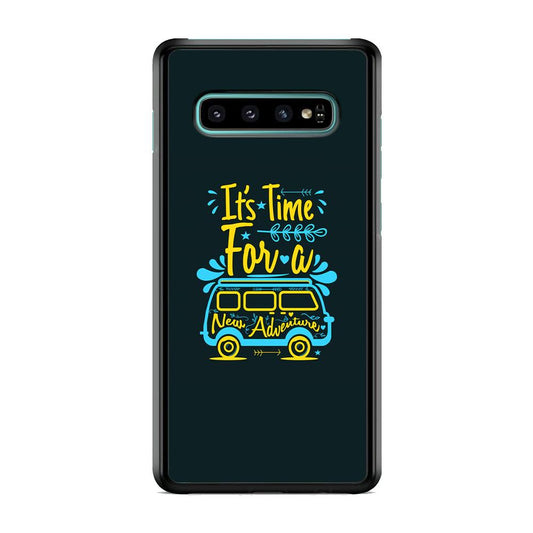 Life Impulse -Time for Adventure- Samsung Galaxy S10 Plus Case-Rubber Black (2D Case)-Oxvistore