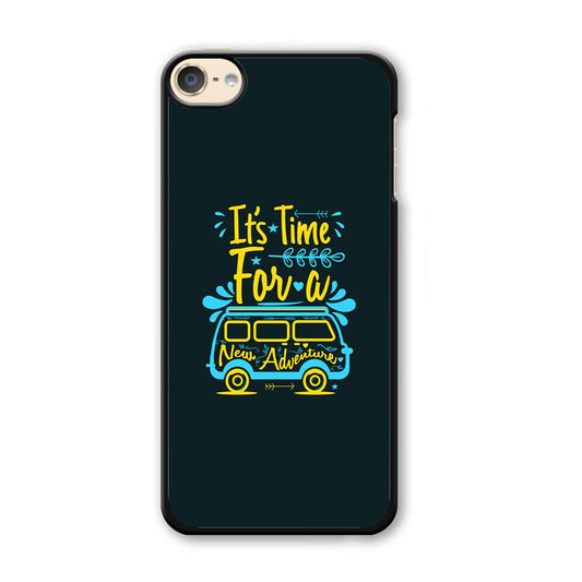Life Impulse -Time for Adventure- iPod Touch 6 Case-Plastic Black (2D Case)-Oxvistore