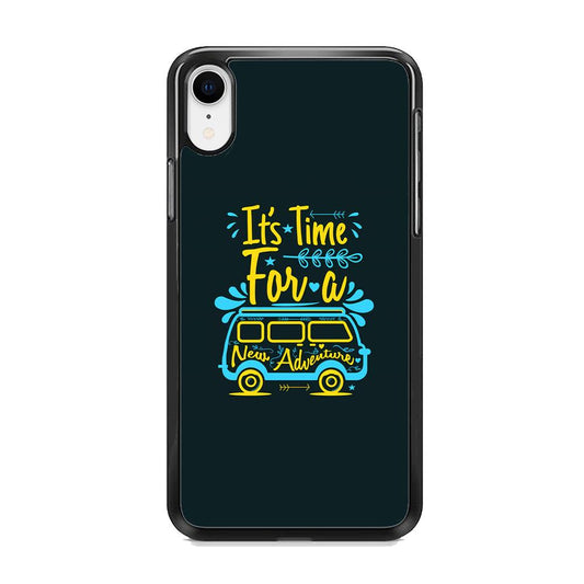 Life Impulse -Time for Adventure- iPhone XR Case-Rubber Black (2D Case)-Oxvistore