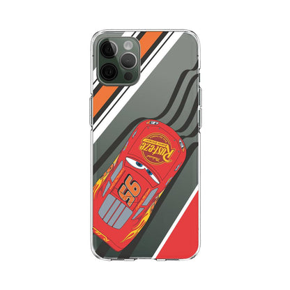 Lightning McQueen Drifting Clear Soft Case-Oxvistore