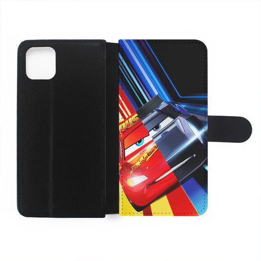 Lightning Mcqueen Car Poster Flip Wallet Phone Case