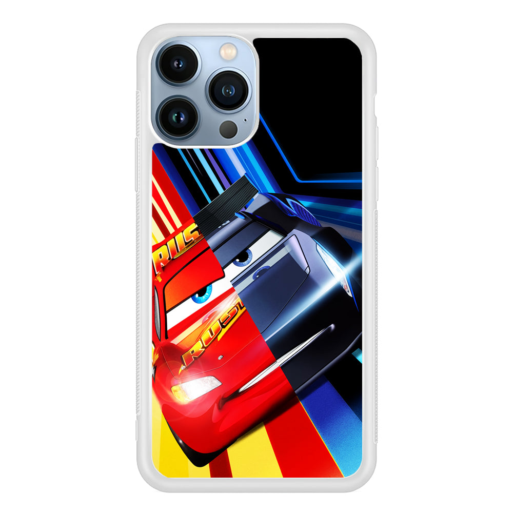 Lightning Mcqueen Car Poster 2D Rubber Phone Case