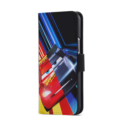 Lightning Mcqueen Car Poster Flip Wallet Phone Case