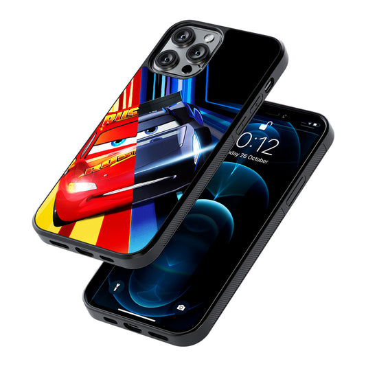 Lightning Mcqueen Car Poster 2D Rubber Phone Case