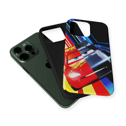 Lightning Mcqueen Car Poster 2 in 1 Tough Phone Case