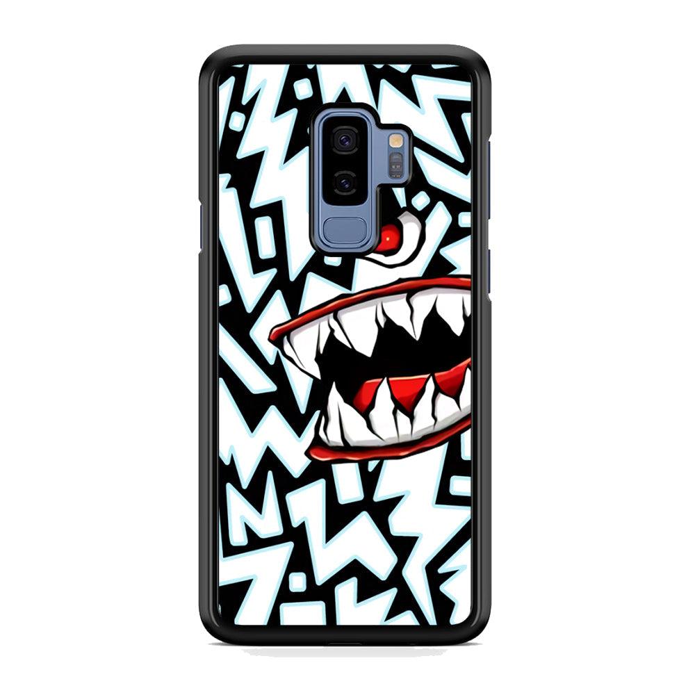 Lightning Shark Samsung Galaxy S9 Plus Case-Rubber Black (2D Case)-Oxvistore