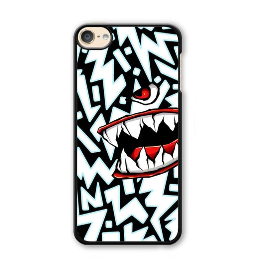 Lightning Shark iPod Touch 6 Case-Plastic Black (2D Case)-Oxvistore