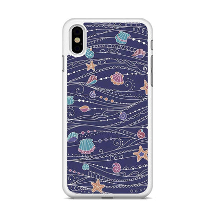 Line in Ocean Life iPhone X Case-Oxvistore