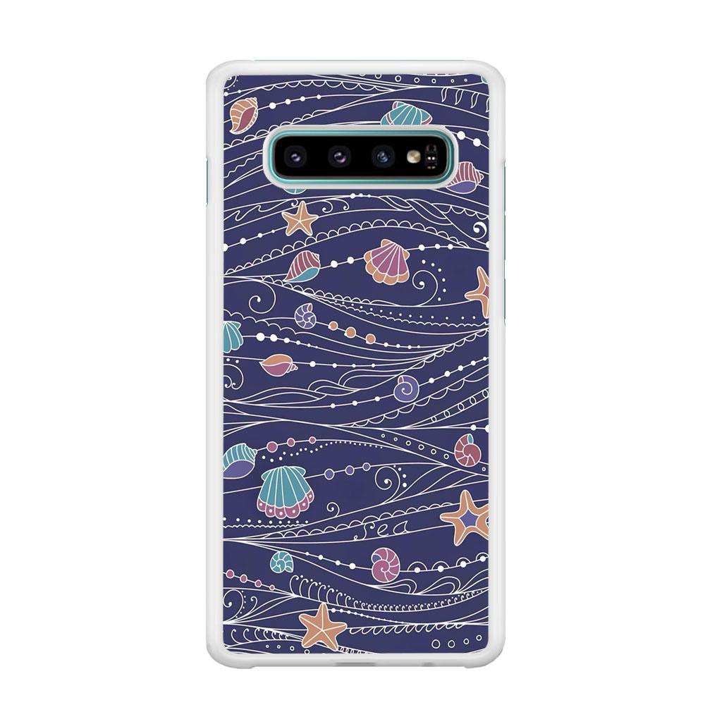 Line in Ocean Life Samsung Galaxy S10 Case-Oxvistore