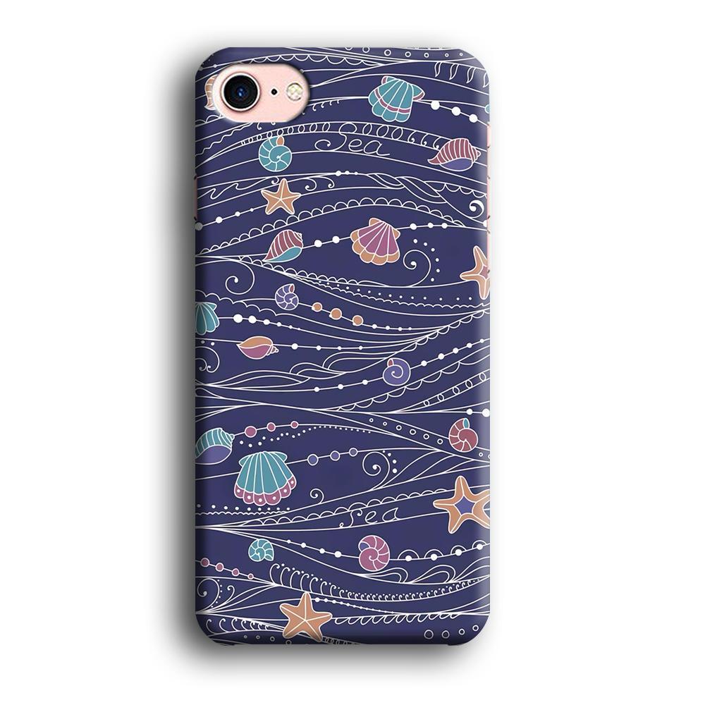 Line in Ocean Life iPhone 8 Case-Oxvistore