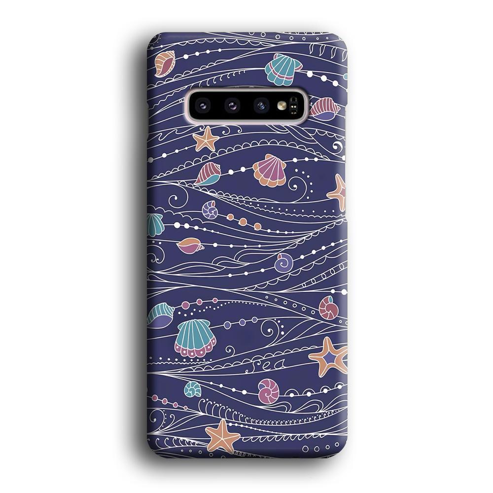 Line in Ocean Life Samsung Galaxy S10 Case-Oxvistore