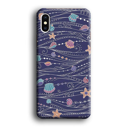 Line in Ocean Life iPhone X Case-Oxvistore