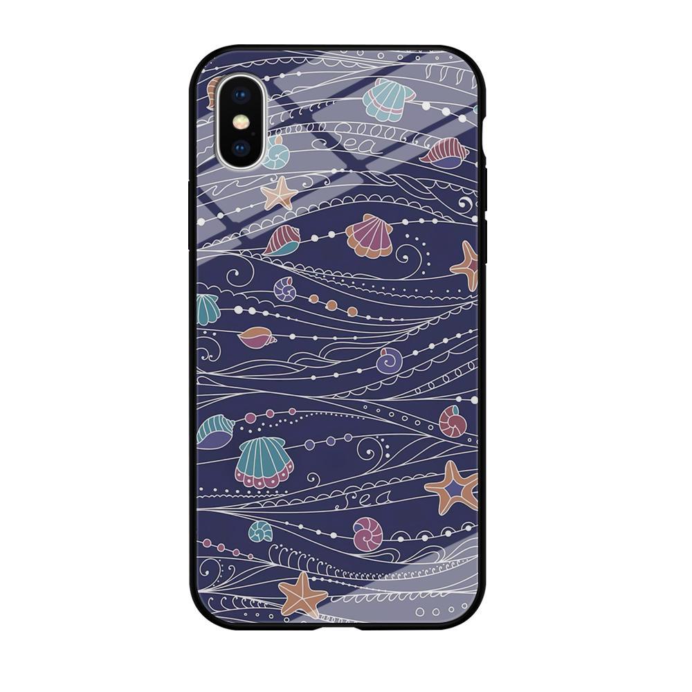 Line in Ocean Life iPhone X Case-Oxvistore