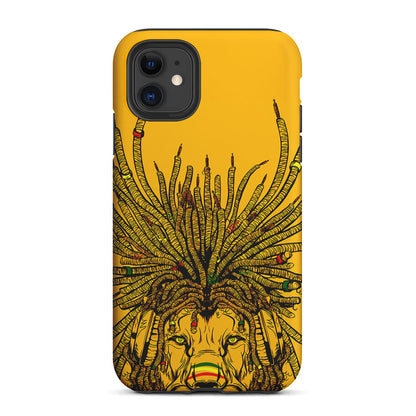 Lion Reggae Yellow Art 2 in 1 Tough Phone Case