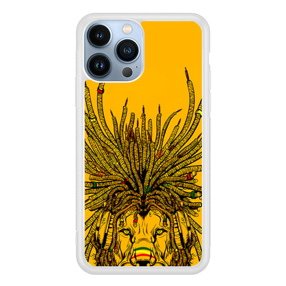 Lion Reggae Yellow Art 2D Rubber Phone Case