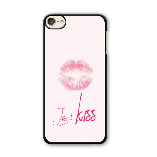 Lips and Just Kiss for It iPod Touch 6 Case-Plastic Black (2D Case)-Oxvistore