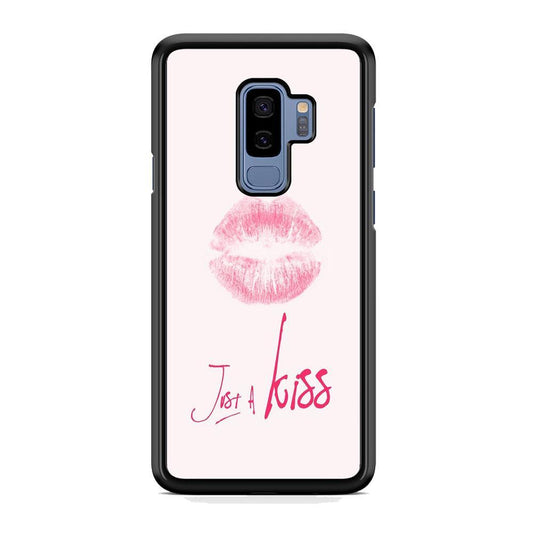 Lips and Just Kiss for It Samsung Galaxy S9 Plus Case-Rubber Black (2D Case)-Oxvistore