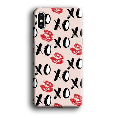 Lips and Xoxo iPhone X Case-Oxvistore