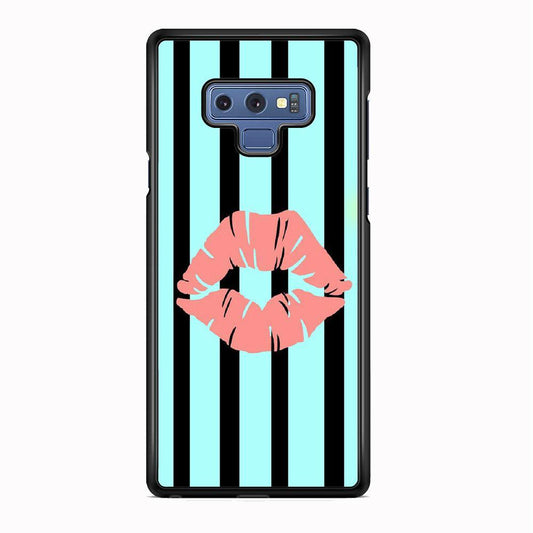 Lips at Strip Samsung Galaxy Note 9 Case-Rubber Black (2D Case)-Oxvistore