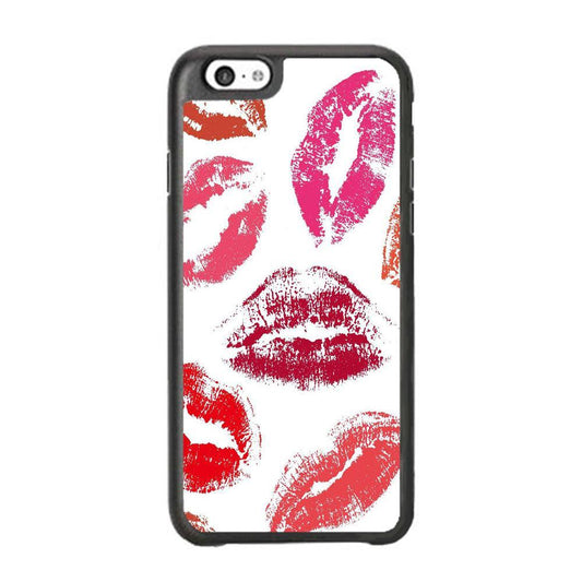 Lips with Kiss iPhone 6 Plus | 6s Plus Case-Rubber Black (2D Case)-Oxvistore