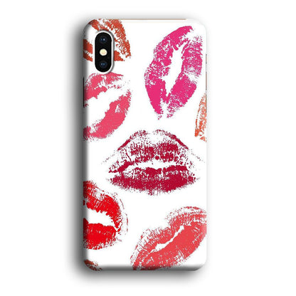 Lips with Kiss iPhone X Case-Oxvistore