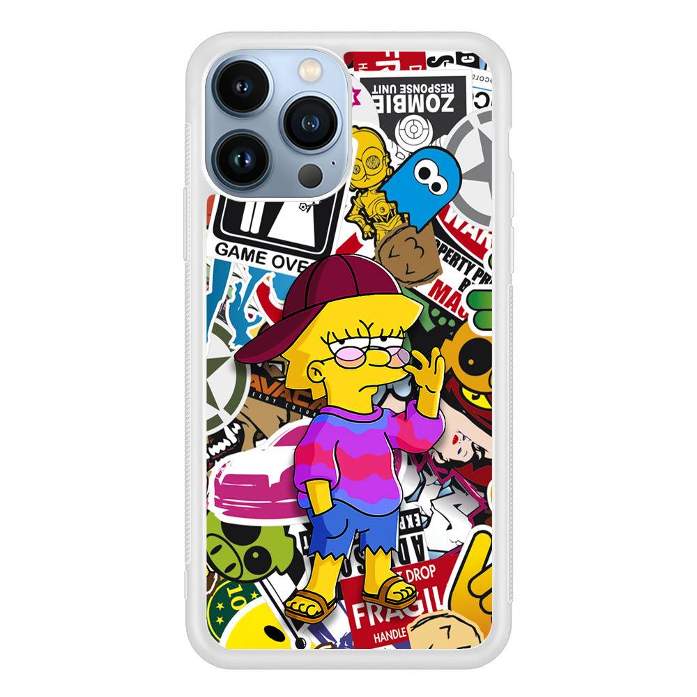 Lisa Simpson Relax and Grown-Up iPhone 15 Pro Max Case-Oxvistore